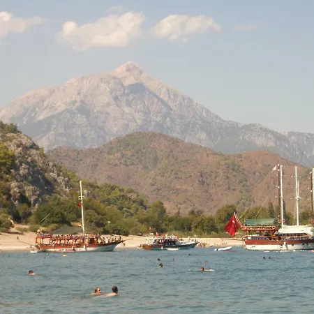 Turkey Mediterranean Cost In Beycik With Sea Forest Mountain View